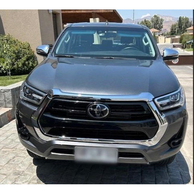 Moldura De Capot Cromada / Toyota Hilux Srv / 2019-2022