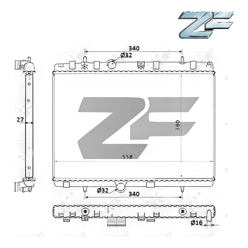 Radiador Motor / Citroen C-elysee Mecanico / 2013-2023